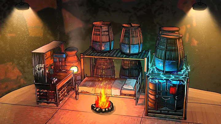 I Lived in a secret underground cave in solo Rust...