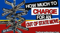 How Much To Charge For A Long Distance Out Of State Move