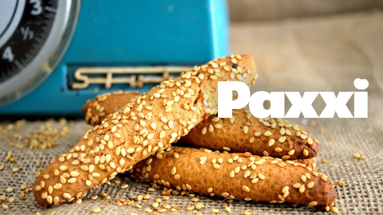 Κλασικά λαδερά κουλουράκια με σουσάμι - Paxxi Ε51 - Classic oliveoil and sesame biscuits