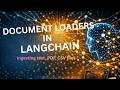 L14 | Document Loaders in LangChain | Generative AI with LangChain