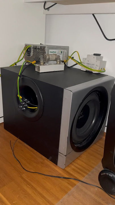 Logitech Z2300 woofer making some power🔥(upgrade) #music #dj #remix #bass #logitech #z2300