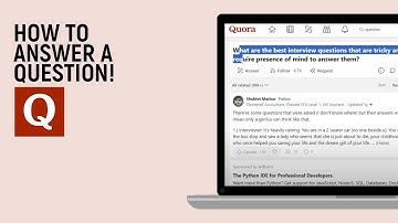 How to answer a question on Quora [easy]