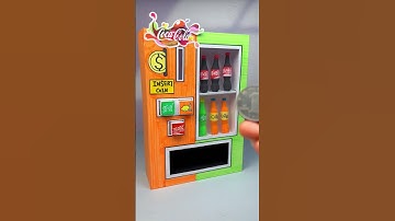 DIY Coca-Cola Claw Machine with Paper | Paper Craft Ideas #short #papercraft