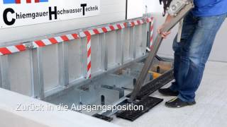 Hochwasserschutz Reitthaler GmbH - CHT Sicherheitsklappschott halbautomatisch