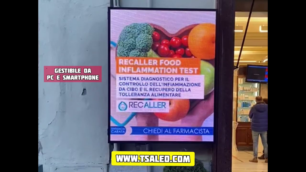 Insegna luminosa LED da esterno per negozi programmabile