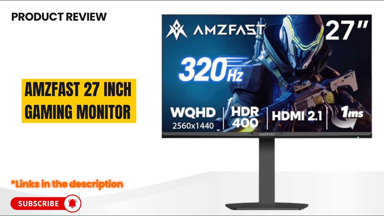 Amzfast 27” Gaming Monitor Review 🔥 320Hz, 1ms, WQHD, G-SYNC