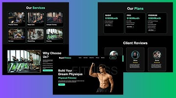 How To Create Fully Responsive GYM Website using HTML CSS and JavaScript