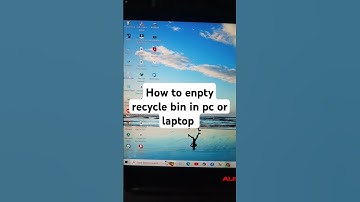 How to empty recycle bin in laptop or desktop 🖥️ #windows #shortcutkeys #trendingshorts #shorts