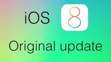 iOS 8 original release + first look