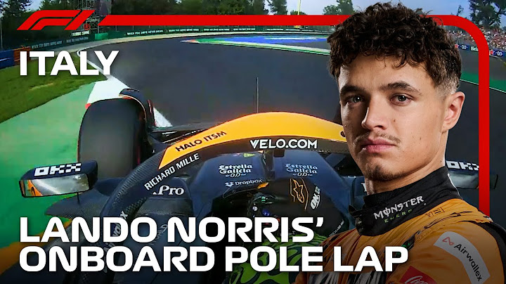 Lando Norris’ Pole Lap | 2024 Italian Grand Prix | Pirelli
