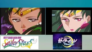 Outer Sailor Guardians attacks (90's vs eternal)
