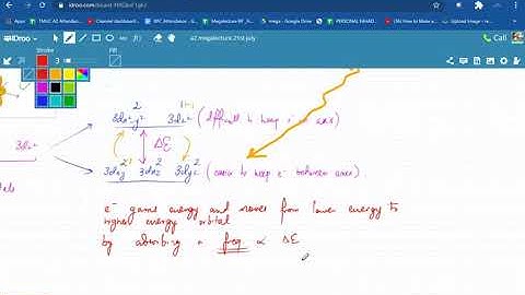 Live A2 Chemistry Class - Why are Transition Metal Compounds Colored - 5th August