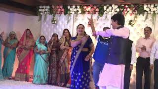 Groom's Family with Mom - Dad Triloki & Meena dance during engagement sangeet program.mp