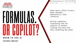 When Should You Use Copilot Instead of Excel Formulas