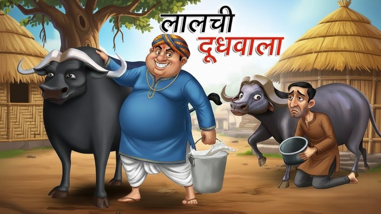 लालची दूधवाला | LALCHI DOODHWALA | HINDI KAHANIYA | HINDI STORIES | HINDI KAHANI | MORAL STORIES