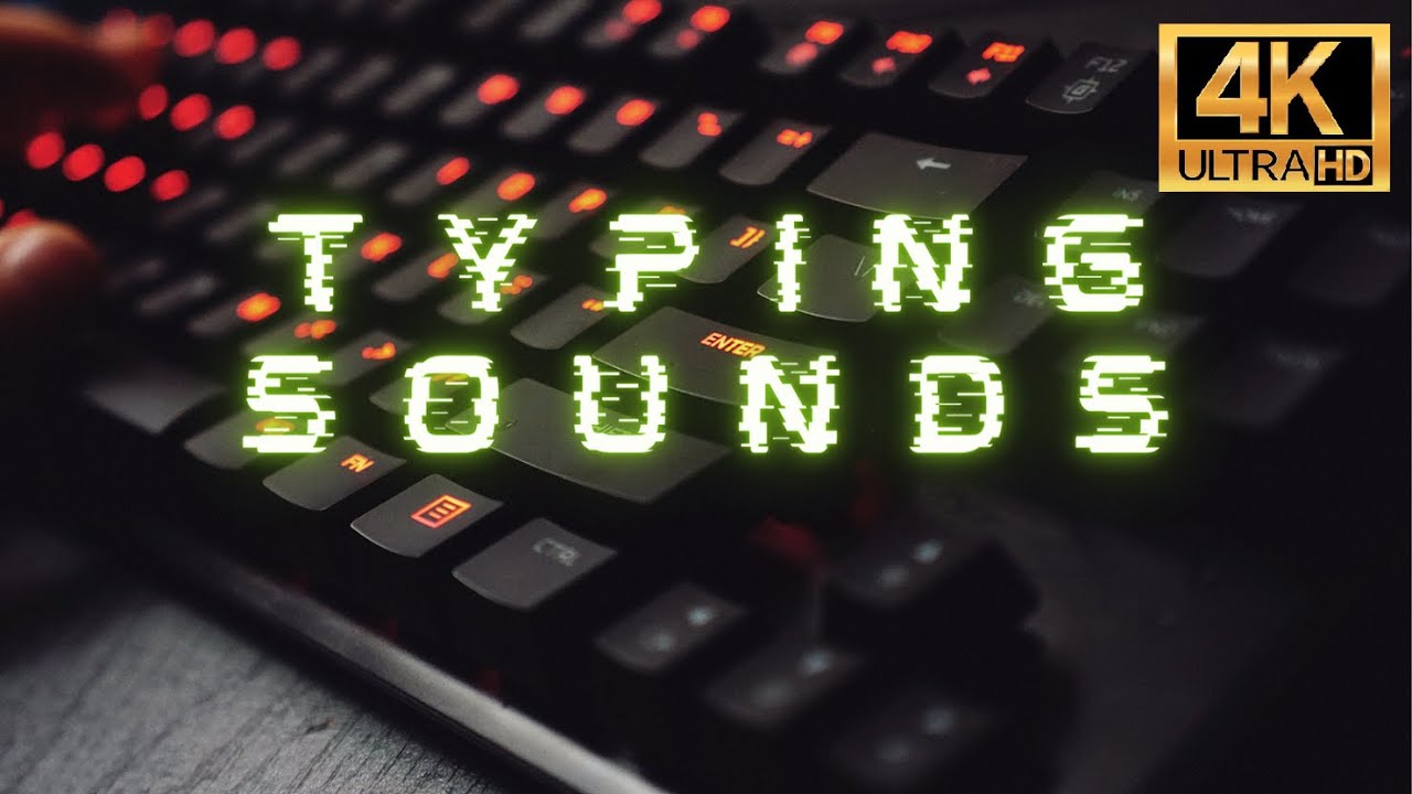 Keyboard Typing Sounds | Sounds for focus, relaxing or sleep | White Noise 1 Hour