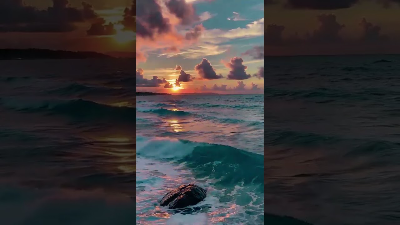 Relaxing Ocean Sunrise. 