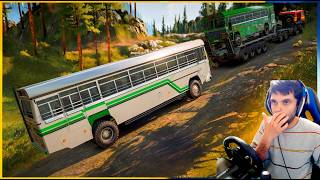 කන්දේ අඳින්නෙ නැතුව ගියා | showrunner multiplayer | #snow #snowrunner #srilankabus
