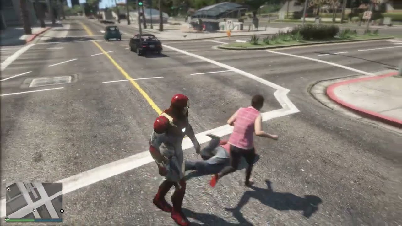 Iron Man Helps Police Catch Criminals 👮‍♂️🦾 | GTA 5 Mods