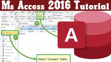 Ms Access 2016  Lecture - 18 || How to Create a form in access 2016 | ms access 2016