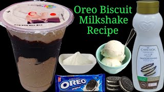 how to make oreo milkshake! oreo milkshake recipe easy at home