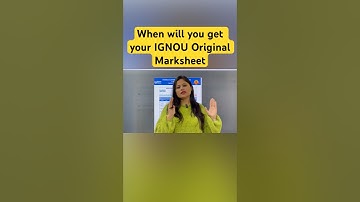 Ignou marksheet #ignoumarksheet #gradecard #ignou