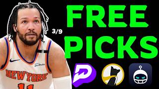 BEST NBA MONDAY PRIZEPICKS TODAY (CRAZY RUN🔥) | PLAYER PROPS & PREDICTIONS MARCH 9TH #nba