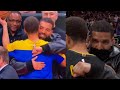 Steph Curry shows huge love to Drake before and after the game 🤝