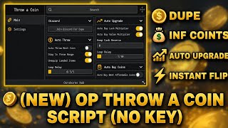 💰 (NEW) OP Throw A Coin Script | Dupe, Inf Money, Instant Throw, Auto Buy & More (No Key) screenshot 4