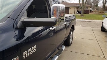 Tow Mirror Upgrade 2015 Dodge Ram 1500, How to Turn on Turn Signals and Puddle Lights
