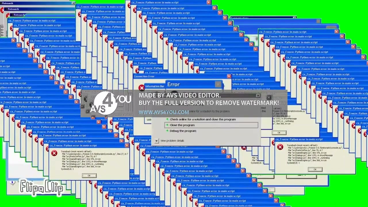 Windows XP Errors Green Screen