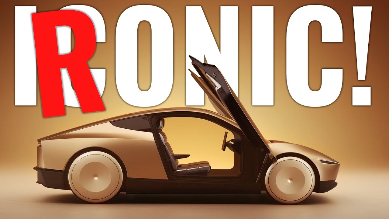 The Irony at the Tesla Robotaxi event - YouTube