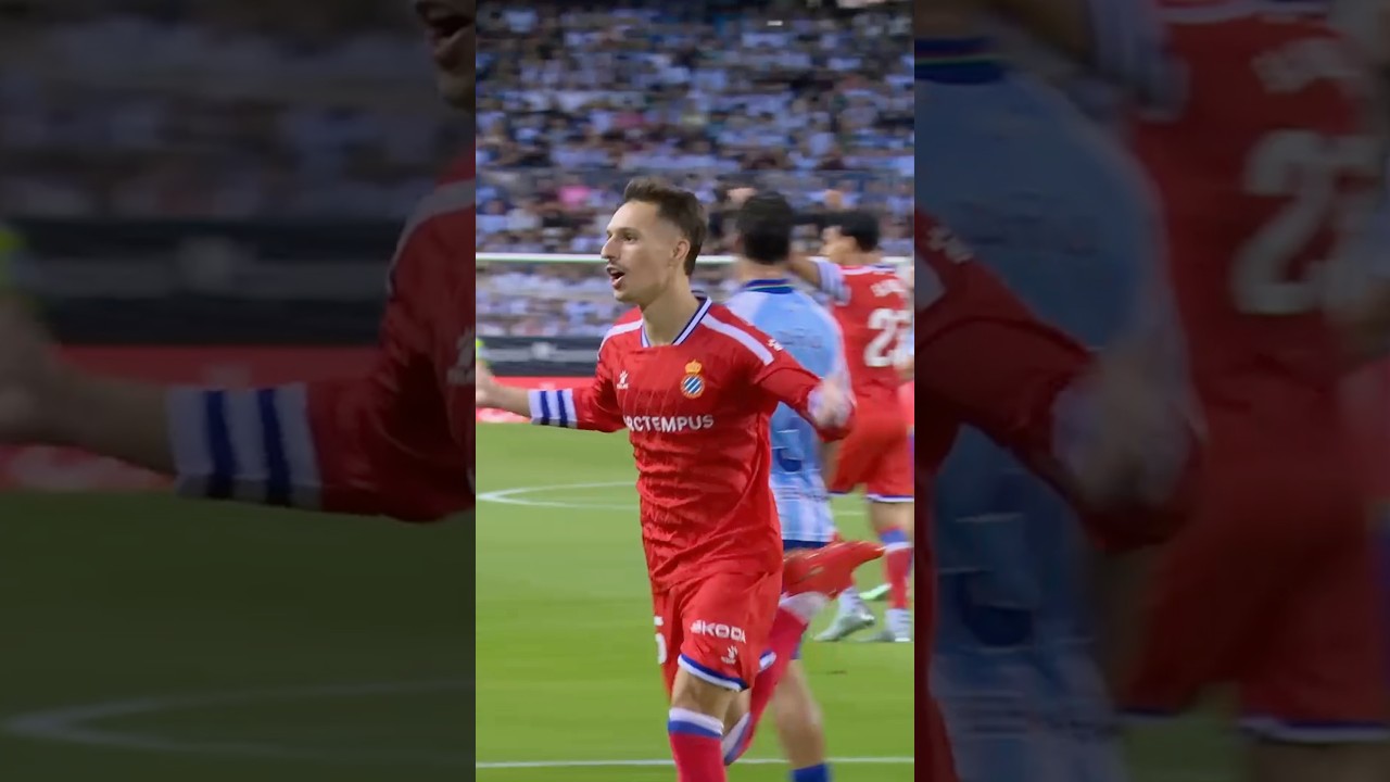 ¡Estreno goleador de Bryan Zaragoza con el #RCDE! #MálagaEspanyol #laligahighlights