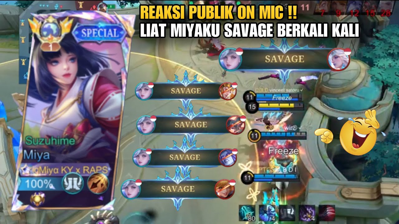 REAKSI PUBLIK ON MIC LIAT MIYA GUA SAVAGE BERKALI KALI! 18X SAVAGE☠️