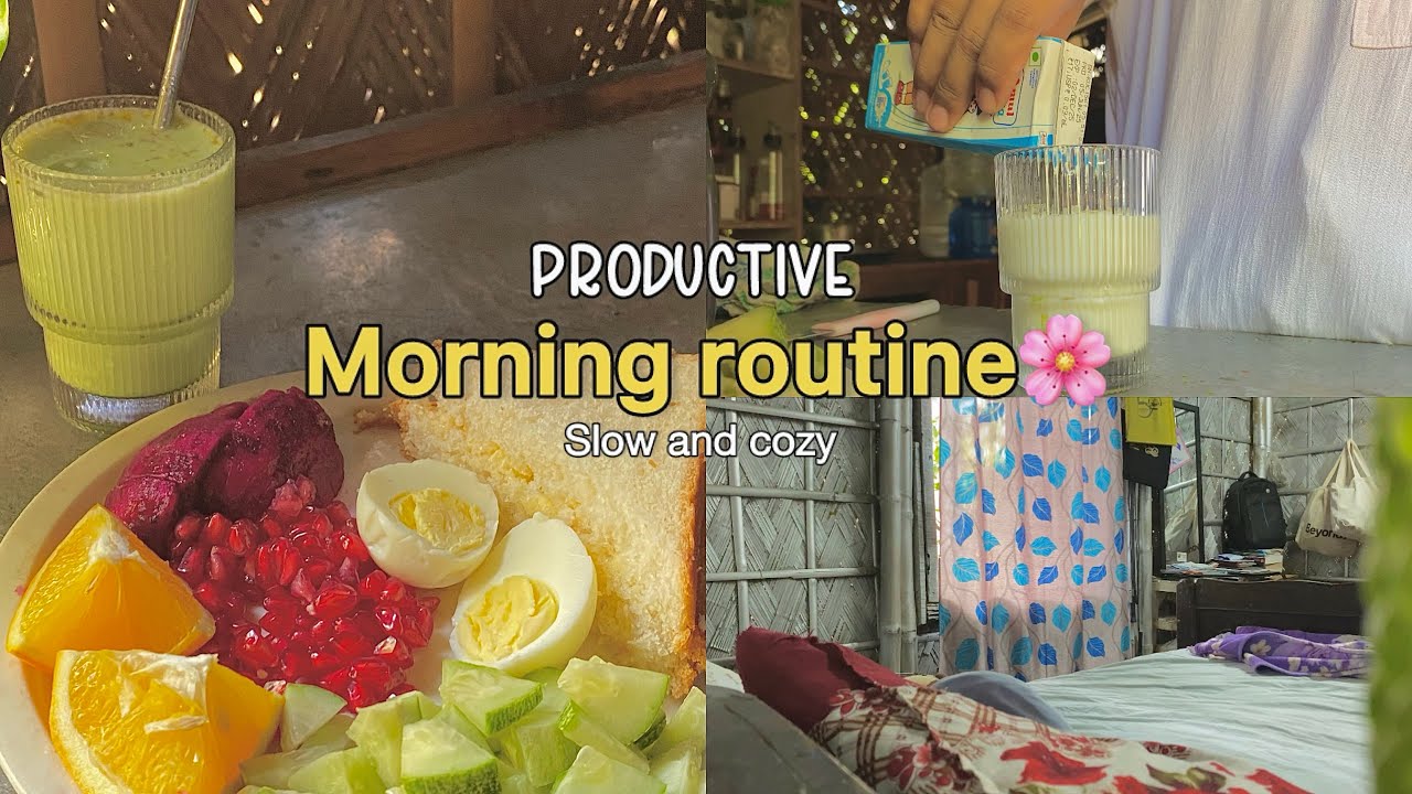 Morning routine🌸✨ slow & cozy ☘️productive day | living for better days🫧