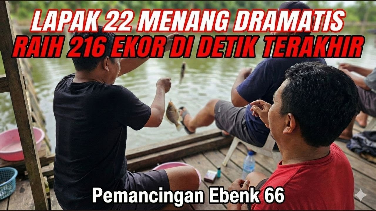 Gila! Kejar-kejaran Ikan di Akhir Lomba — Lapak 22 Menang Dramatis! 