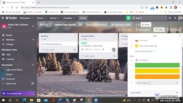 2022 Trello for managing agile software development and managing software projects: Kanban in Trello