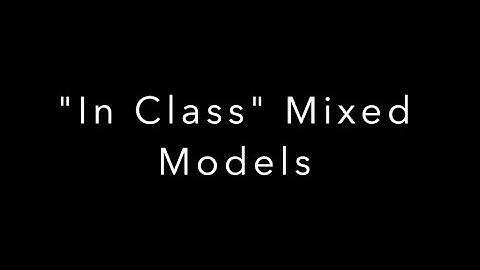 InClassMixedModels