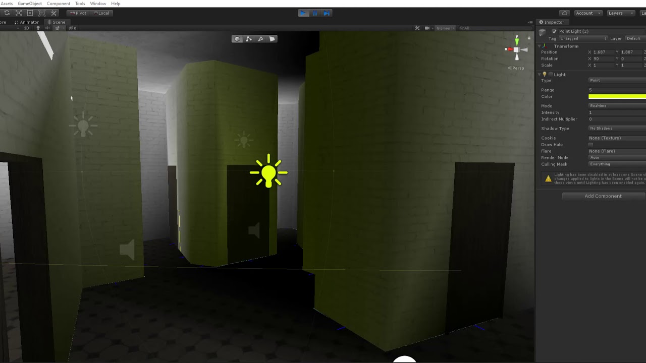 House scale virtual reality level generation lighting test (prototype ...