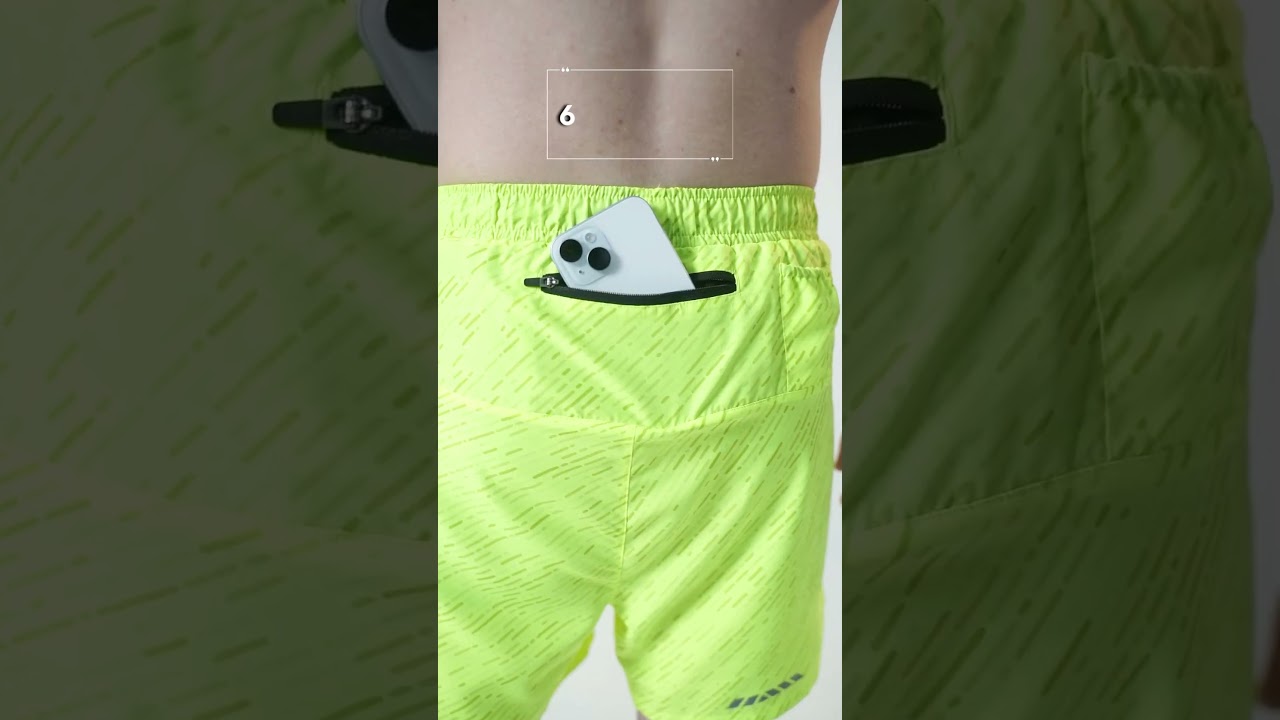 EnduroFlex Men’s 5" Running Shorts | 6 Pockets + Quick Dry