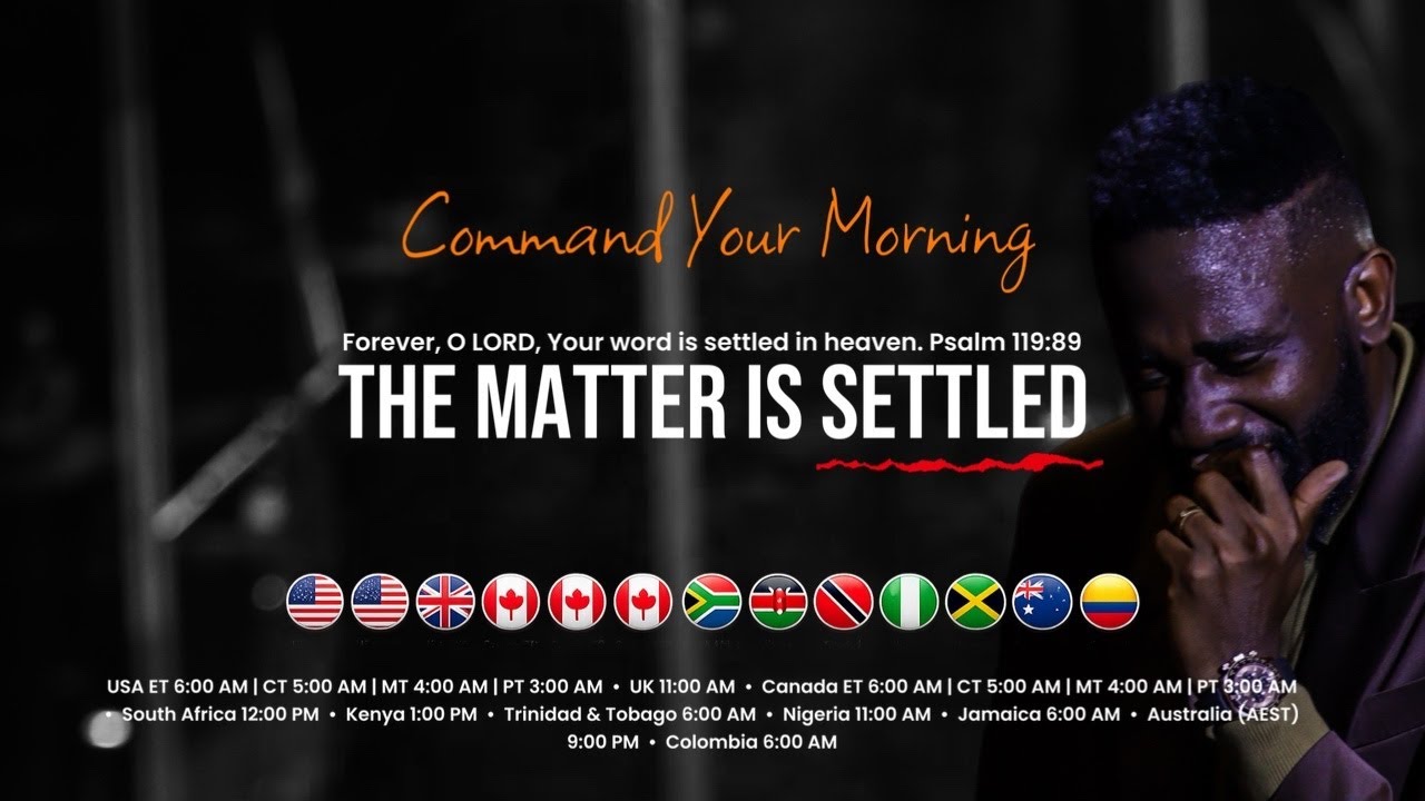 The Matter is Settled! COMMAND YOUR MORNING | March 24, 2026 - YouTube