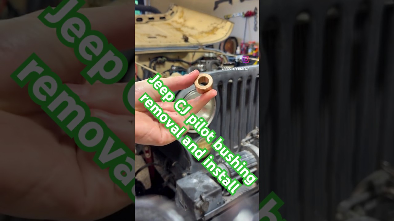 Pilot bushing replacement on Jeep CJ7. 