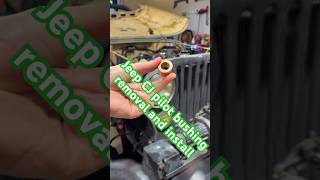 Pilot bushing replacement on Jeep CJ7. #jeep #mechanic #cj5 #cj7 #80sjeep #amc #manualtransmission Pilot bushing replacement on Jeep CJ7. #jeep #mechanic #cj5 #cj7 #80sjeep #amc #manualtransmission