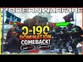 MODERN WARFARE - "0-190 DOMINATION COMEBACK WIN!" - Team Challenge #13 (BIGGEST Domination Comeback)