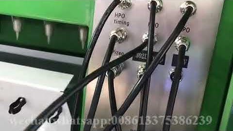 Common rail CR917S injector pump test bench DENSO HP0 pump test function demonstration