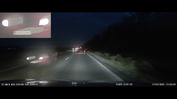 Night reading car license plates with HDR enabled on Viofo A119 V3