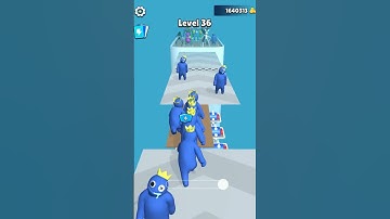 Level.36 | Merge Run Blue Rainbow #shorts