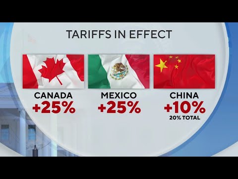 Trump says 25% tariffs on Mexican and Canadian imports will start ...