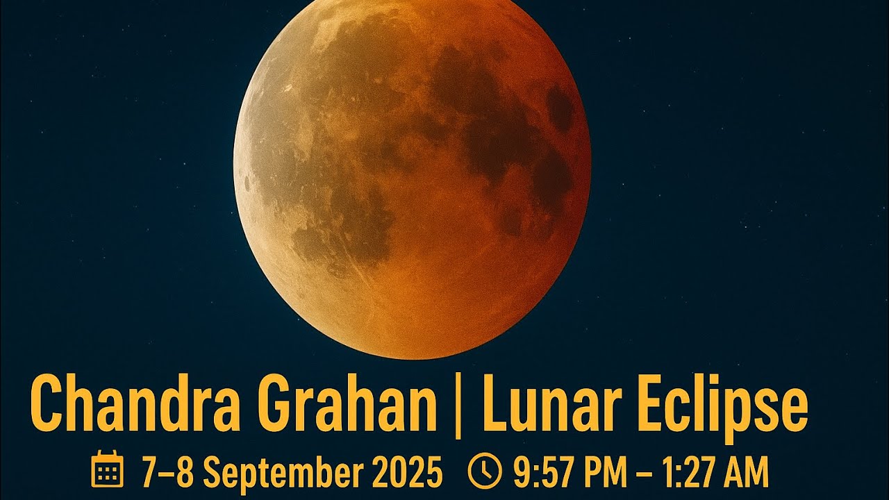 Chandra Grahan 2025 | Lunar Eclipse Live Darshan with Bhajans, Mantras & Chandrama Songs | RPQUBE