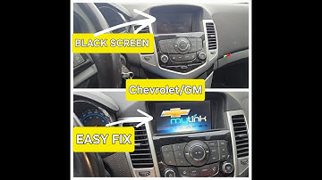 CHEVY/GM RADIO STOPPED WORKING/INFOTAINMENT BLACK AND NOT RESPONDING/EASY FIX-SOLVED!CHEVROLET CRUZE